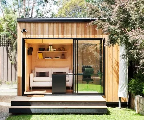Modern granny flat minor dwelling with timber cladding